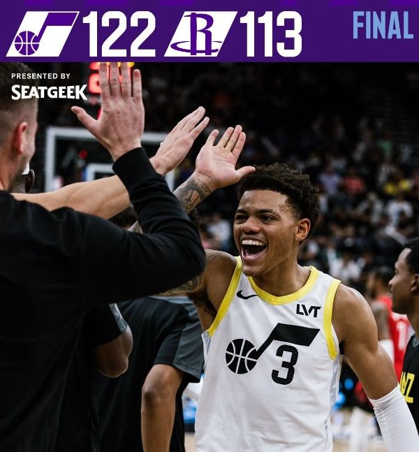NBA季前赛:火箭113-122不敌爵士 杰伦-格林21分,马尔卡宁17分