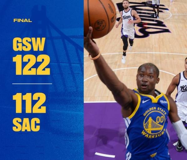 NBA战报消息:勇士122-112击败国王 希尔德22分 库里三记三分得到13分