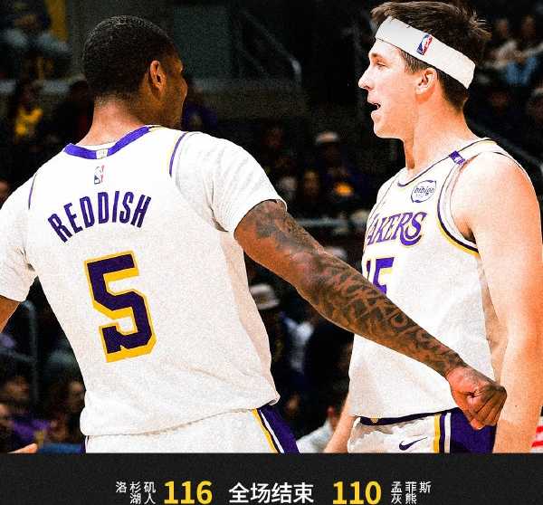 NBA：湖人116-110爆冷击败灰熊 浓眉40+16詹姆斯复出18+8+8 莫兰特20+7+6