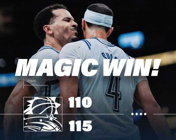 NBA:太阳110-115不敌魔术遭遇3连败 布克25+7萨格斯26分 杜兰特缺席