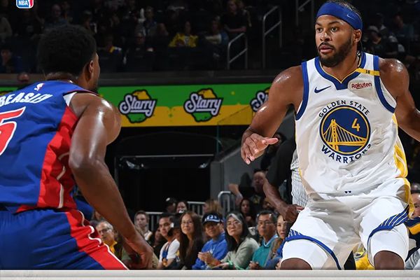 NBA简报;勇士111-93胜活塞迎季前赛4连胜 戴维斯12+10 库里缺阵