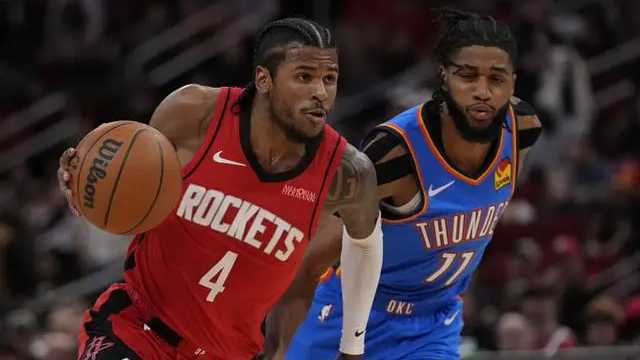 NBA：火箭119-116掀翻雷霆 范乔丹38分申京20分14板9助 SGA32分
