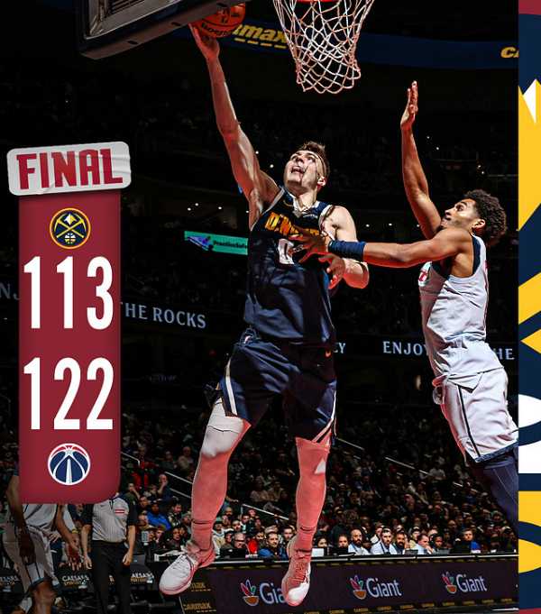 NBA战报:奇才122-113击败掘金结束16连败,普尔39分8助,约基奇56分16板8助