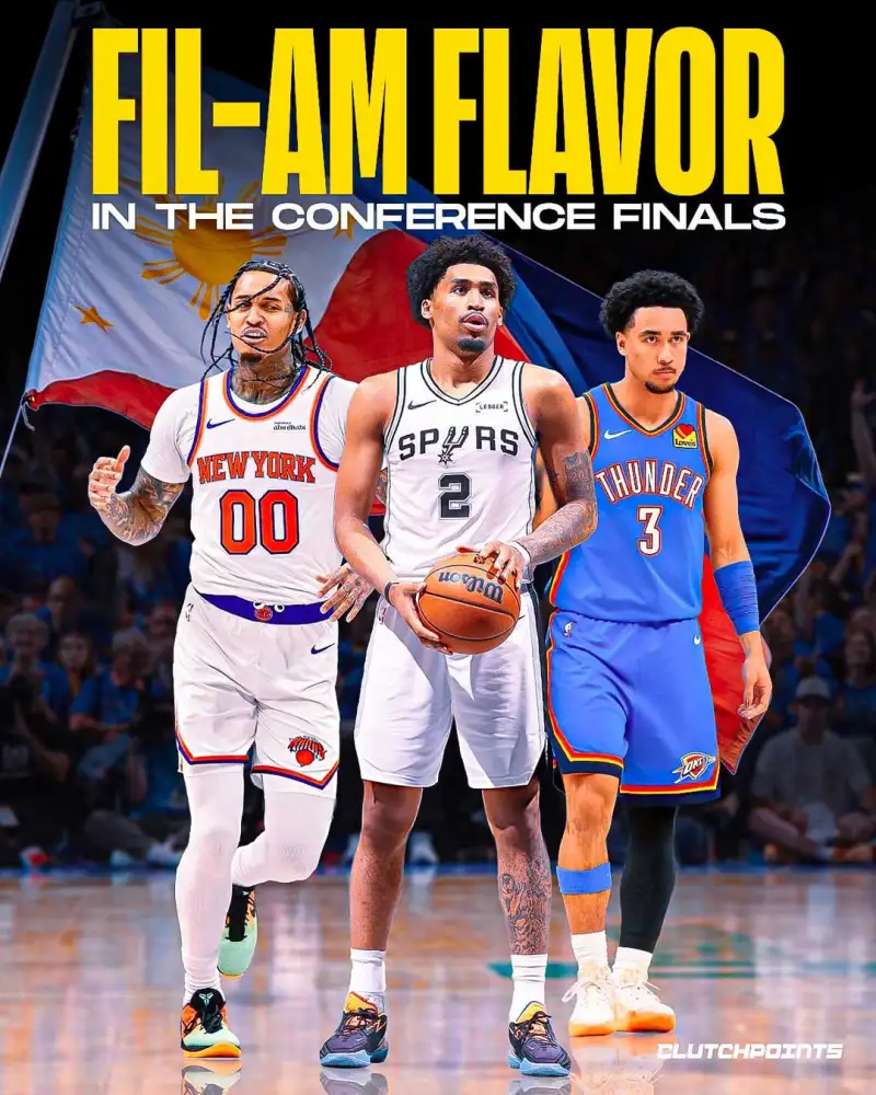 历史性纪录！3名菲律宾裔球员同时征战NBA分区决赛，亚洲篮坛格局要变天？