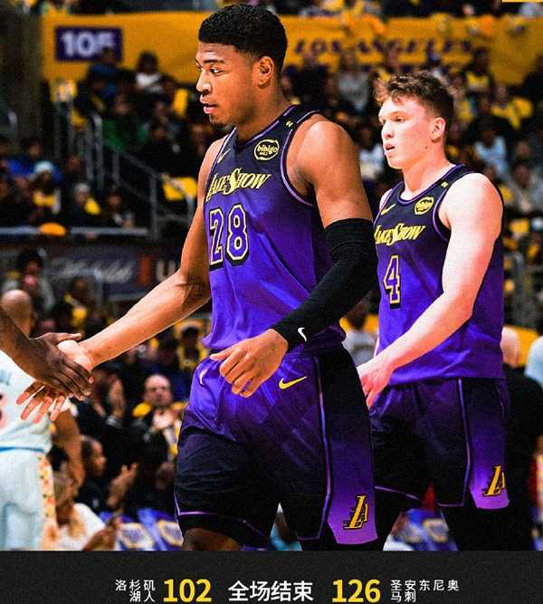 NBA:马刺126-102湖人 詹姆斯18+8+7失误 文班亚马23+8 马刺内线已拿到60分。